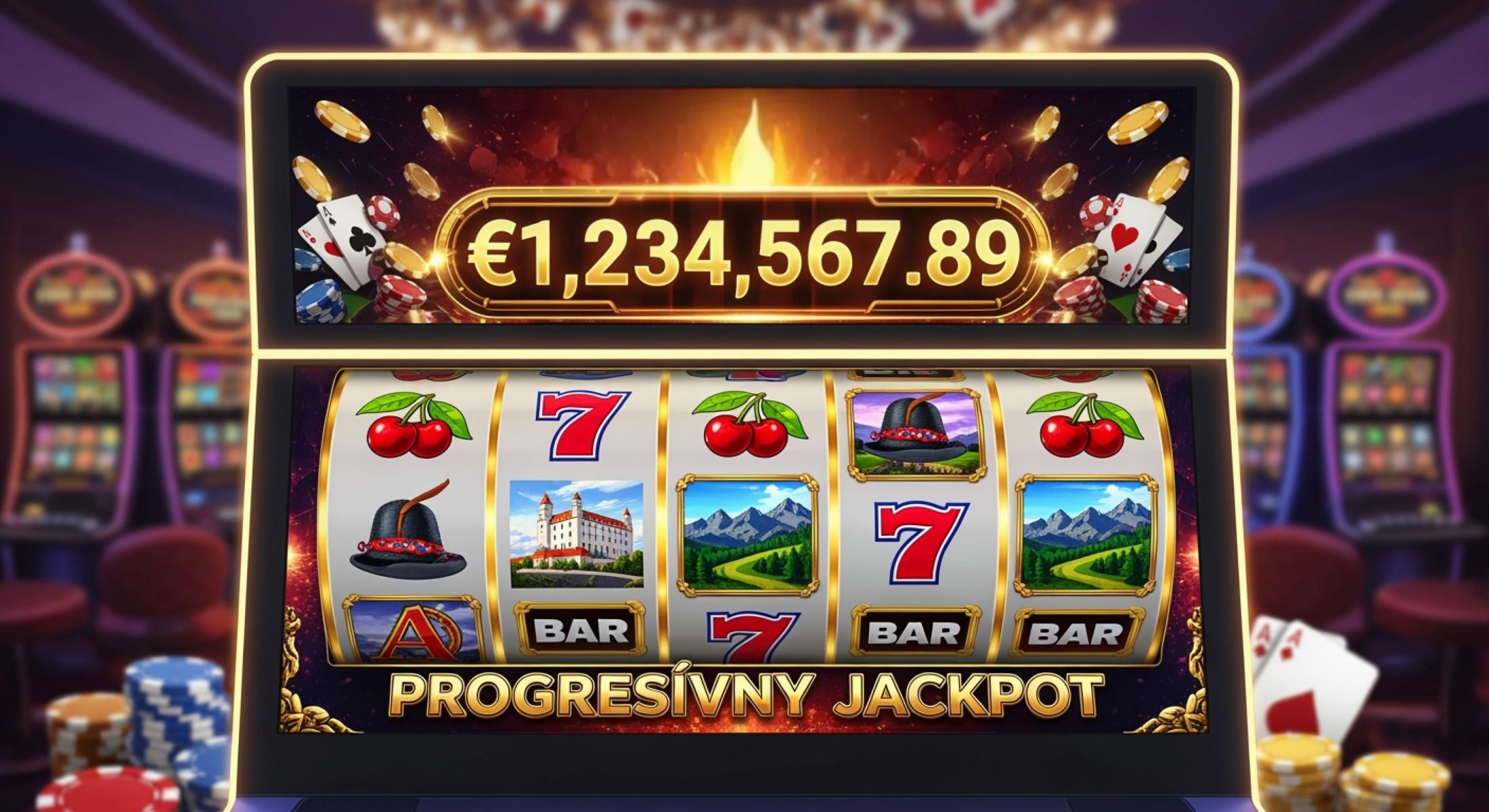 Výherné automaty s progresívnym jackpotom